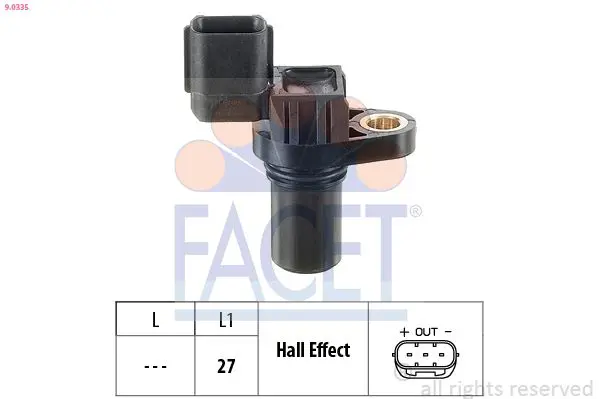 FACET 90335 Датчик р.вала Hyundai Santa