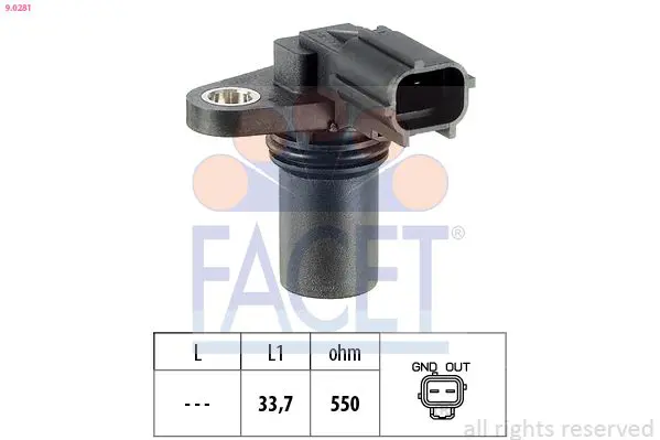 FACET 90281 Датчик р.вала Ford Mondeo