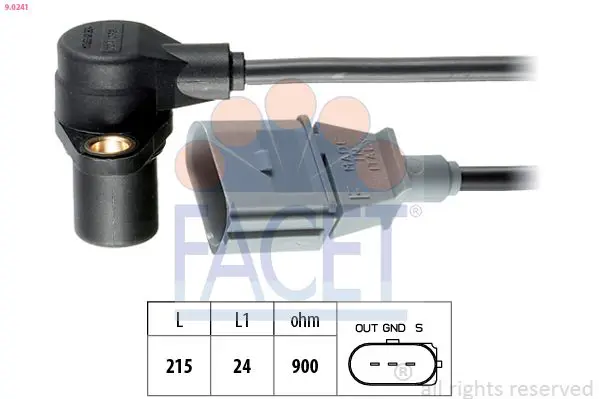 Facet 90241 Датчик положения коленвала