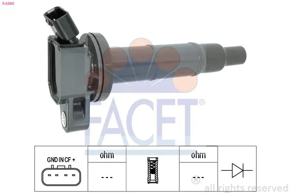 FACET 96366 Катушка зажигания