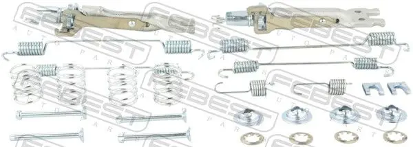 Febest 0204G15RARKIT Комплект монтажный барабанных