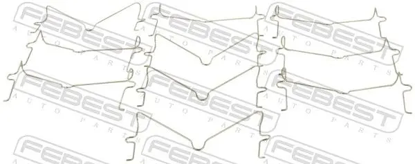 FEBEST 0103003PCS10 Пружина прижимная тормозных