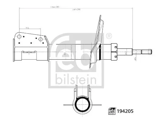 FEBI 194205 Амортизатор