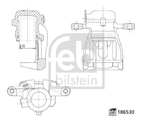 FEBI 186530 Тормозной суппорт