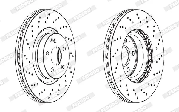 FERODO DDF1769C1 Тормозной диск
