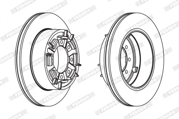 FERODO FCR140A Тормозной диск