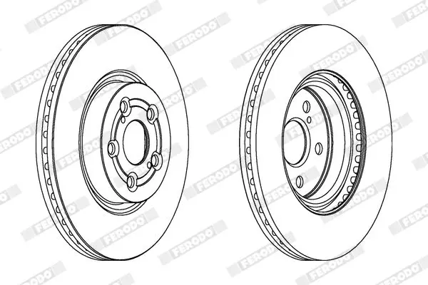 Ferodo DDF1315C Тормозной диск