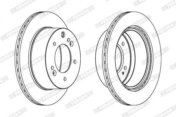 FERODO DDF1543C1 Тормозной диск