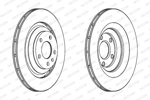 FERODO DDF1240C Тормозной диск