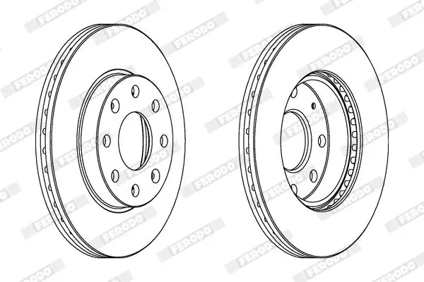 FERODO DDF1279C Тормозной диск