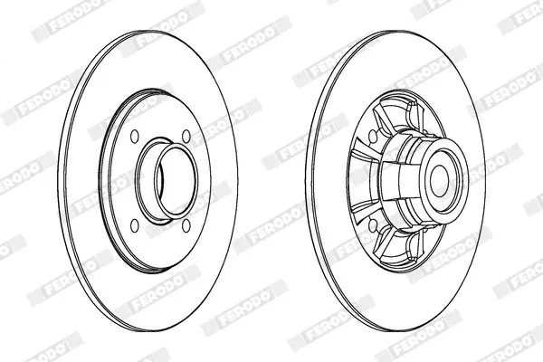 FERODO DDF15171 Тормозной диск