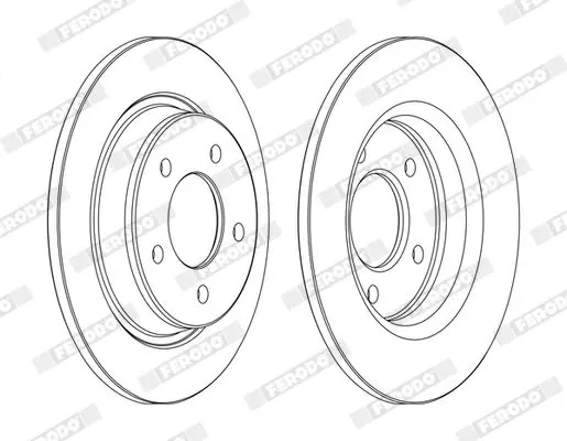 FERODO DDF1546C Тормозной диск