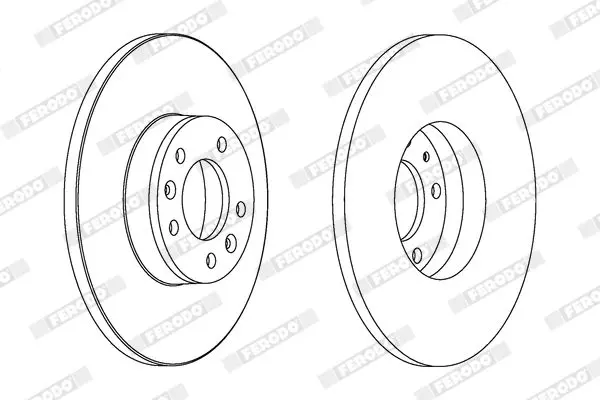 FERODO DDF1602C Тормозной диск