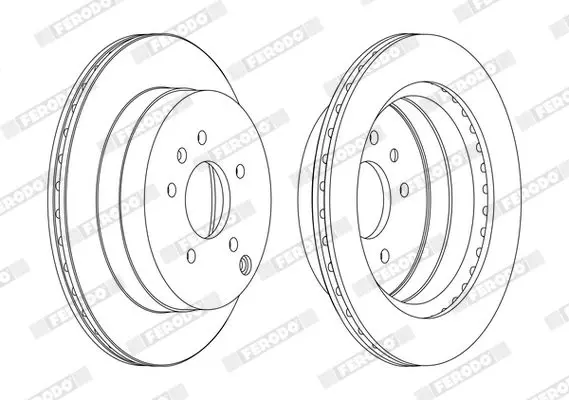 FERODO DDF1660C Тормозной диск
