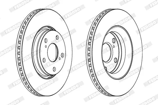 FERODO DDF1756C Тормозной диск