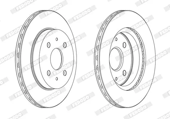 FERODO DDF1774C Тормозной диск