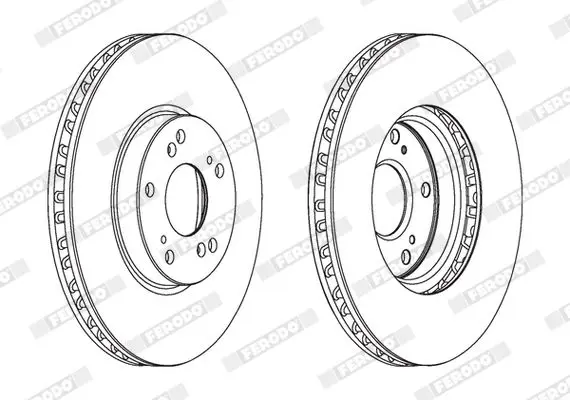 FERODO DDF1775C Тормозной диск