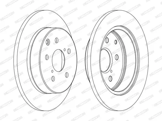 FERODO DDF1846C Тормозной диск