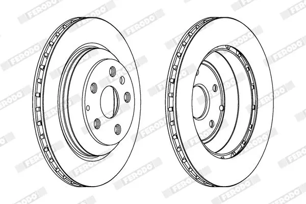 FERODO DDF1855C1 Тормозной диск