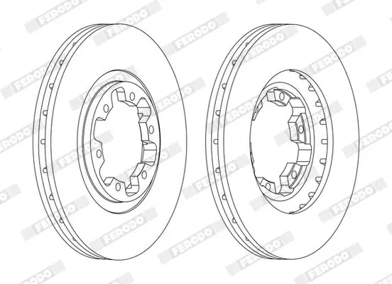 FERODO DDF1626C Тормозной диск