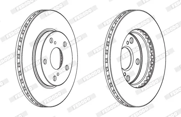 DDF1789C Диск тормозной передний TOYOTA