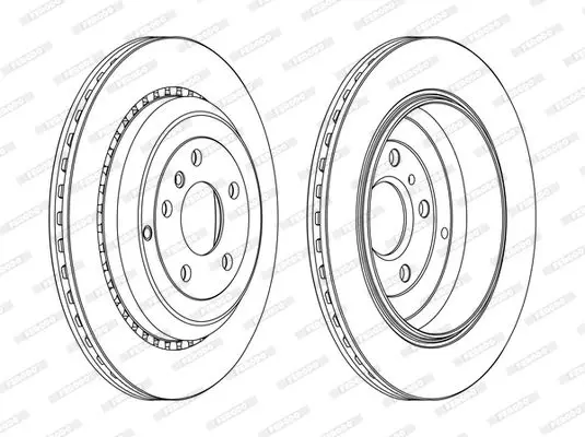 FERODO DDF1531C Тормозной диск