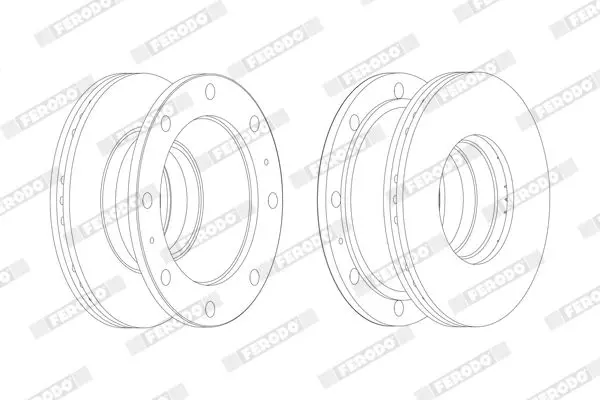 FERODO FCR106A Тормозной диск