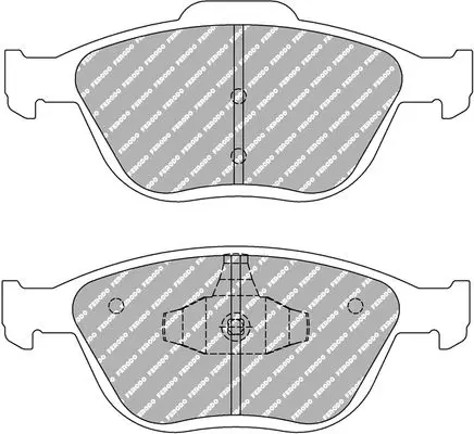 FERODO FDS1568 Комплект тормозных колодок,