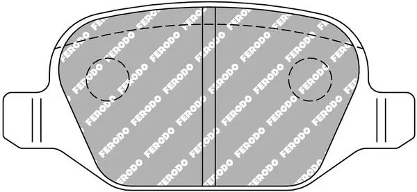 FERODO FDS1349 Комплект тормозных колодок,