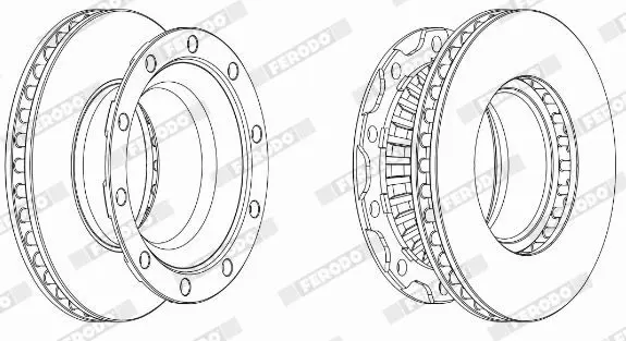 FERODO FCR222A Тормозной диск