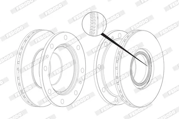 FERODO FCR237A Тормозной диск