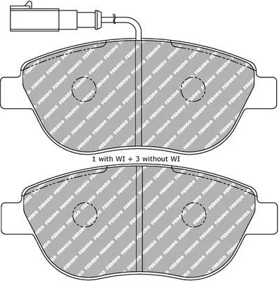 FERODO FDS1467 Комплект тормозных колодок,