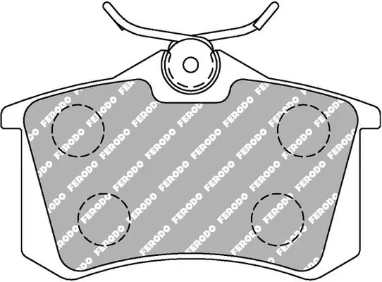 Ferodo FDS1083 Комплект тормозных колодок,