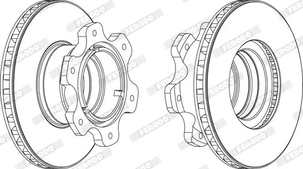 FERODO FCR208A Тормозной диск