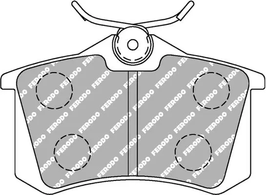 FERODO FCP1491W Комплект тормозных колодок,