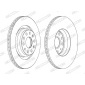 DDF1503C FERODO Тормозной диск