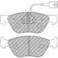 FDS1052 FERODO Комплект тормозных колодок,