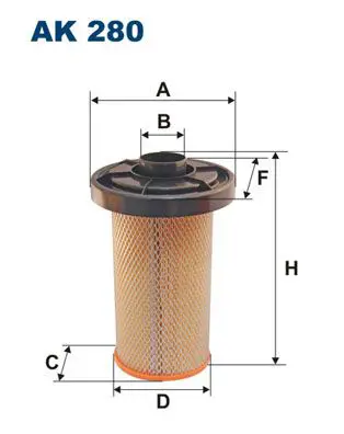 Filtron AK280 Фильтр воздушный AK280