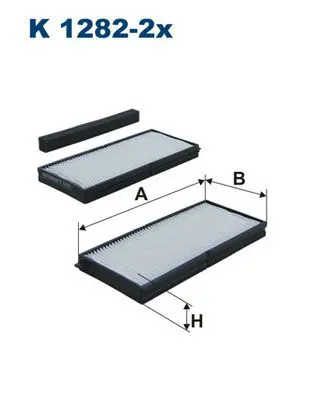 K 1282-2x Фильтр салонный K1282 2X