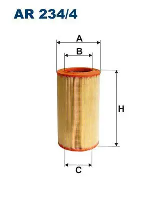 AR 234/4 Фильтр воздушный FIAT: BRAVO
