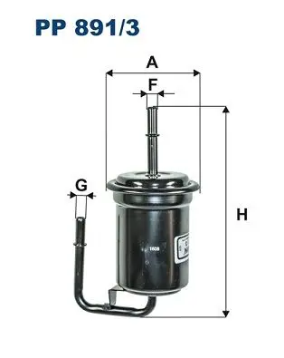 Filtron PP8913 Топливный Фильтр Mazda