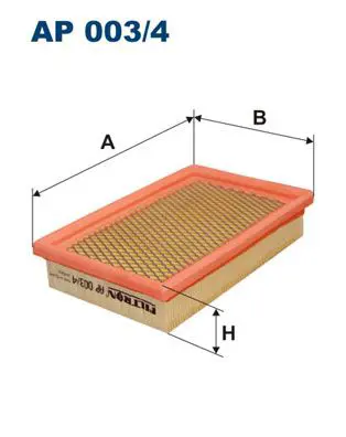 AP 003/4 FILTRON фильтр воздушный FILTRON