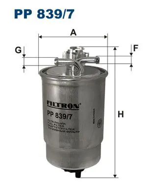 PP839/7 Фильтр топливный