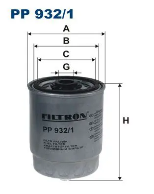 PP 932/1 Топливный фильтр FILTRON