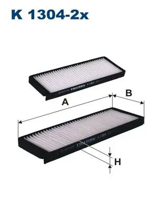 FILTRON K13042x Фильтр салонный K1304-2x