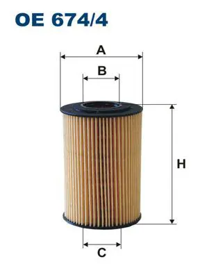 FILTRON OE6744 Фильтр масляный OE674/4