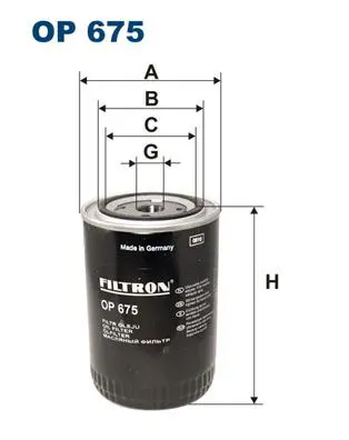 FILTRON OP675 Фильтр масляный