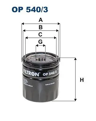 FILTRON OP5403 Фильтр масляный OP540/3