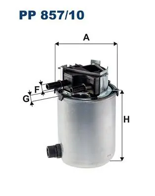 PP 857/10 Фильтр топливный