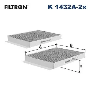 FILTRON K1432A2X Фильтр салона к-кт